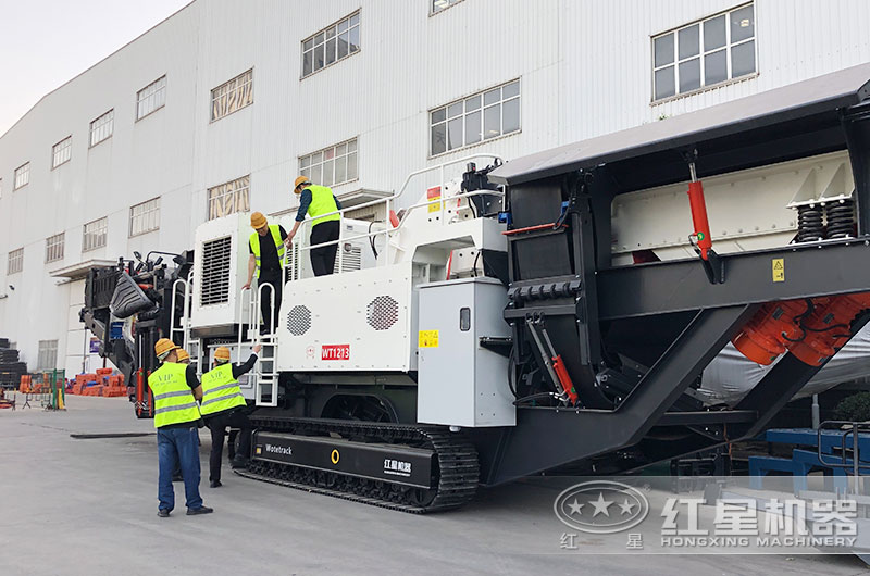客戶來廠考察建筑垃圾處理設備 客戶來廠考察建筑垃圾處理設備