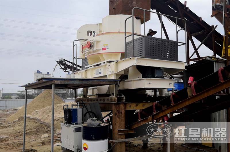 沖擊破打石英砂現場 沖擊破打石英砂現場